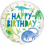 Dinosaurus Helium Ballon Blauw/Groen Unique