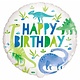 Dinosaurus Helium Ballon Blauw/Groen Unique
