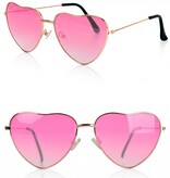 Bril Hartvorm Roze Metaal