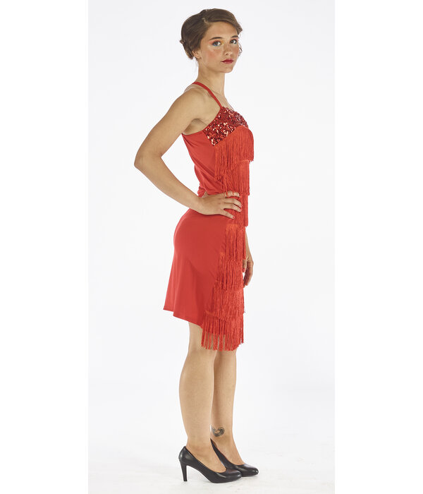 Rood Charleston jurkje