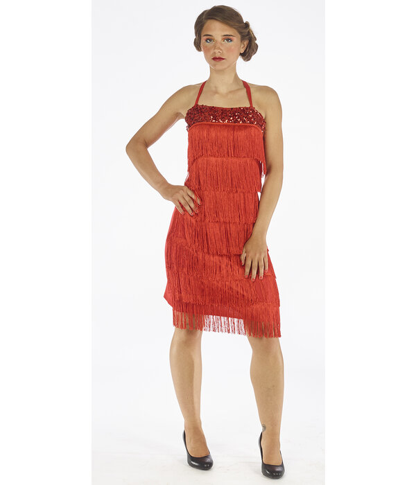 Rood Charleston jurkje