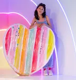 Regenboog Luchtbed Glitter Hart Essentials