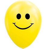 Gele Smiley Ballonnen (8st)