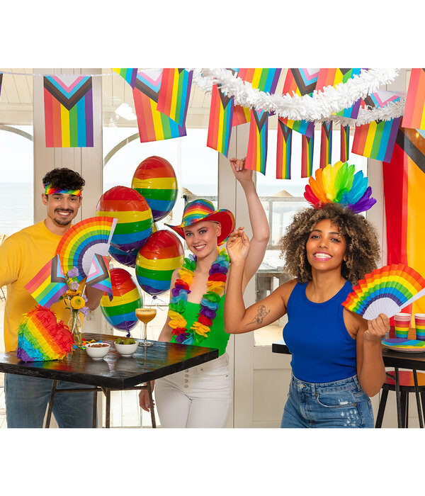 Waaier regenboog kleuren