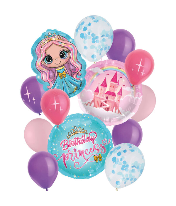 Ballonnen Set Prinses Birthday Princess (14-delig)