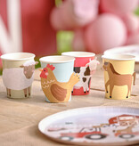 Feestbekers Boerderijdieren Farm Scene (8st)