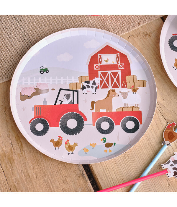 Bordjes Boerderijdieren Farm Scene (8st)