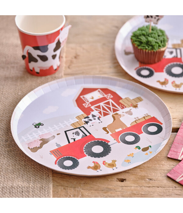 Bordjes Boerderijdieren Farm Scene (8st)