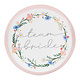 Team Bride Feestborden Boho Floral Bloemenkrans (8st)