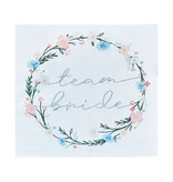 Boho Floral Servetten Team Bride (16st)
