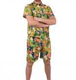 Tropische Korte Broek Hawaii Toekans Oranje