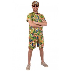 Tropische Korte Broek Hawaii Toekans Oranje