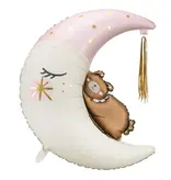 Folieballon Teddy Beer Op De Maan (71x86cm)