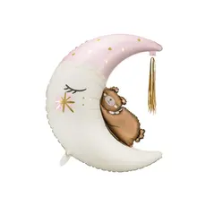 Folieballon Teddy Beer Op De Maan (71x86cm)