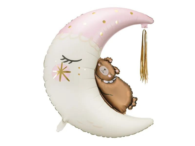 Folieballon Teddy Beer Op De Maan (71x86cm) afbeelding