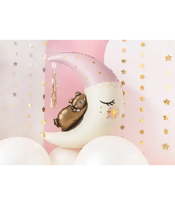 Folieballon Teddy Beer Op De Maan (71x86cm)