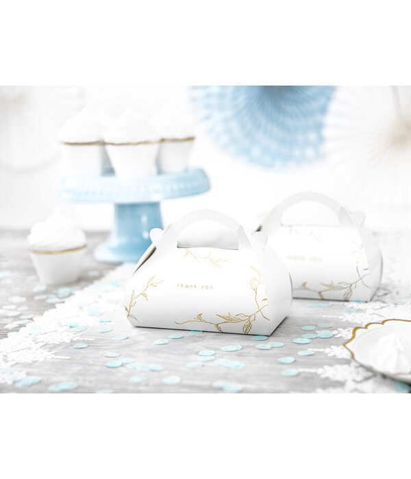 Cake Doosjes Met Chique Gouden Takjes motief (10st)