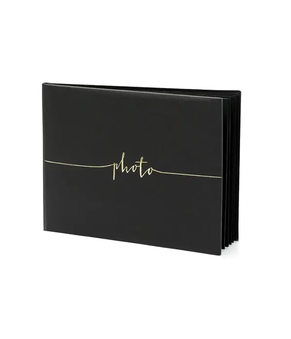 Fotoalbum Zwart met Gouden letters (24x18,5cm)