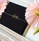 Fotoalbum Zwart met Gouden letters (24x18,5cm)