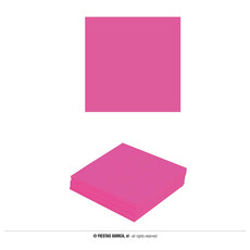Neon Fuchsia Servetten (12st)