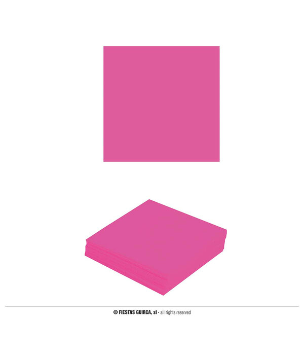 Neon Fuchsia Servetten (12st)
