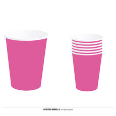 Fuchsia Neon Bekertjes (6st)