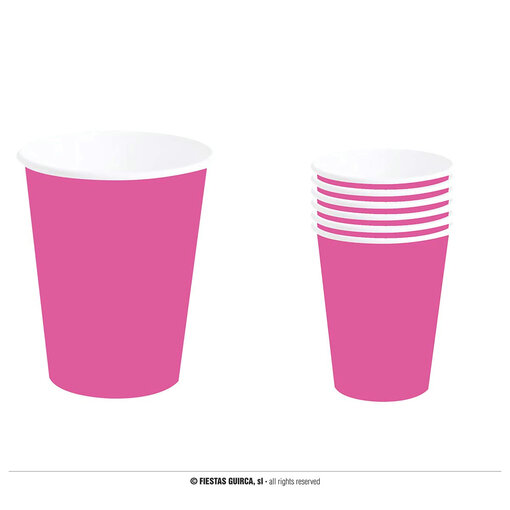 Fuchsia Neon Bekertjes (6st)