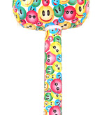 Opblaasbare Hamer Kleurrijke Smileys (66cm)