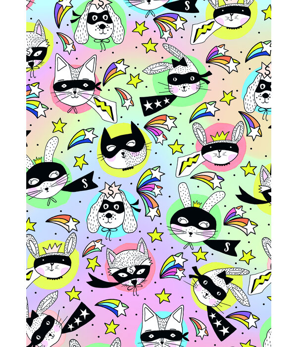 Rol Inpakpapier Super Animals