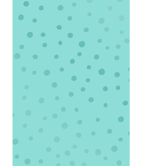 Cadeaupapier Blauw Stippen Fresh