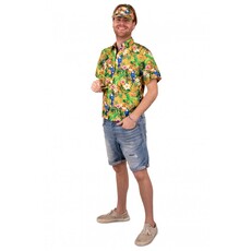 Hawaii blouse met Zonneklep Oranje