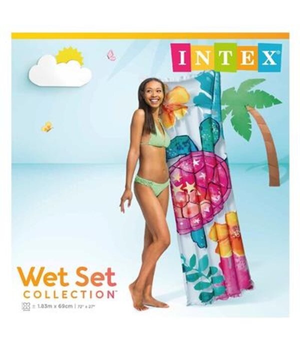 Luchtbed Colorful Flowers Intex (183x69cm)