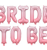 Folieballon Set 'Bride To Be' Roze (340x35 cm)