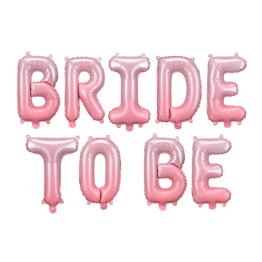 Folieballon Set 'Bride To Be' Roze (340x35 cm)