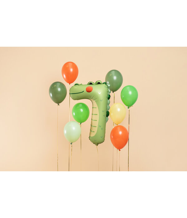 Folieballon Krokodil Cijfer 7 (81cm)