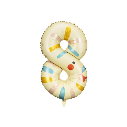 Folieballon Slang Cijfer 8 (81cm)