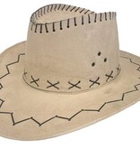 Hoed Cowboy Suede Taupe