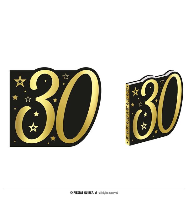 Boek Sterren 30 Jaar zwart/wit/goud