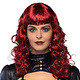 Pruik Lady Steampunk Rood
