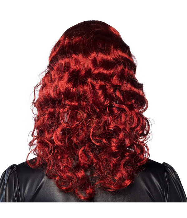 Pruik Lady Steampunk Rood