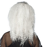 80's Pruik Queen Wavelkrullen Grijs