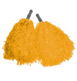 Gele Cheerball Sticks (2st)