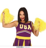 Gele Cheerball Sticks (2st)