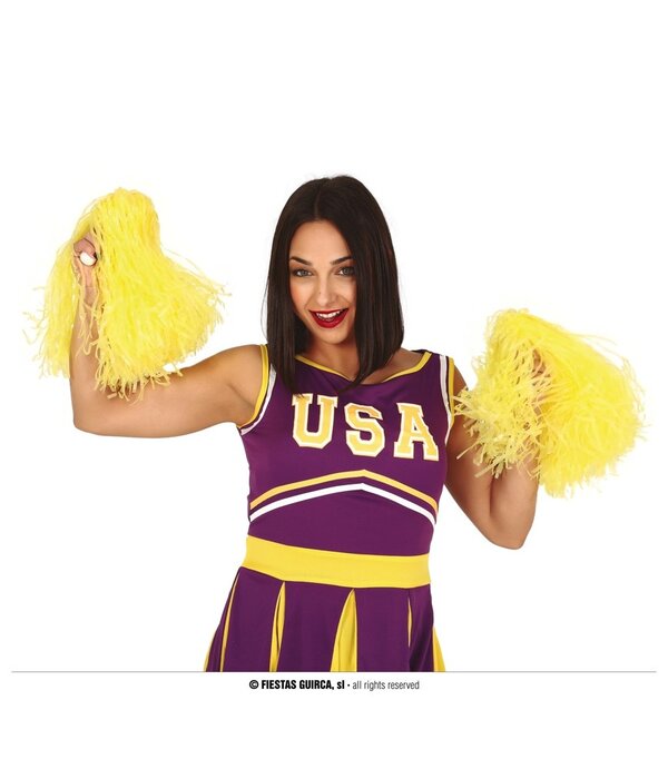 Gele Cheerball Sticks (2st)