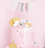 Kaarsjes Sterren Glitter Zilver (5st)