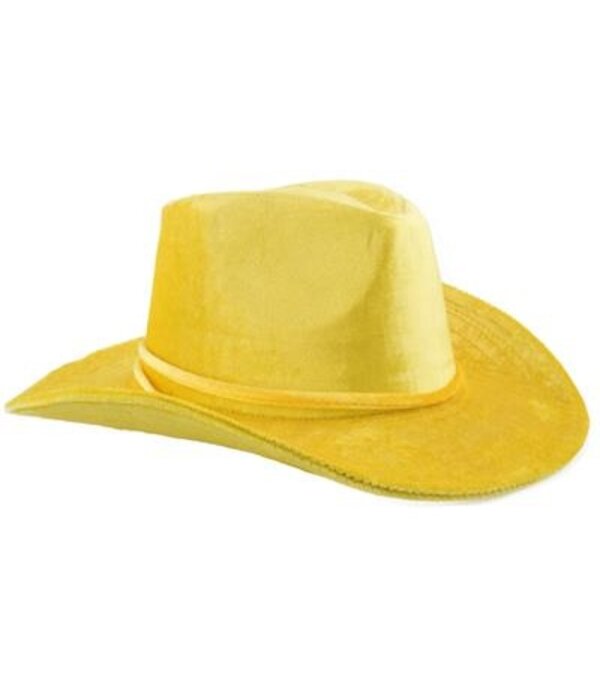 Gele Cowboyhoed Fluweel Goodwin