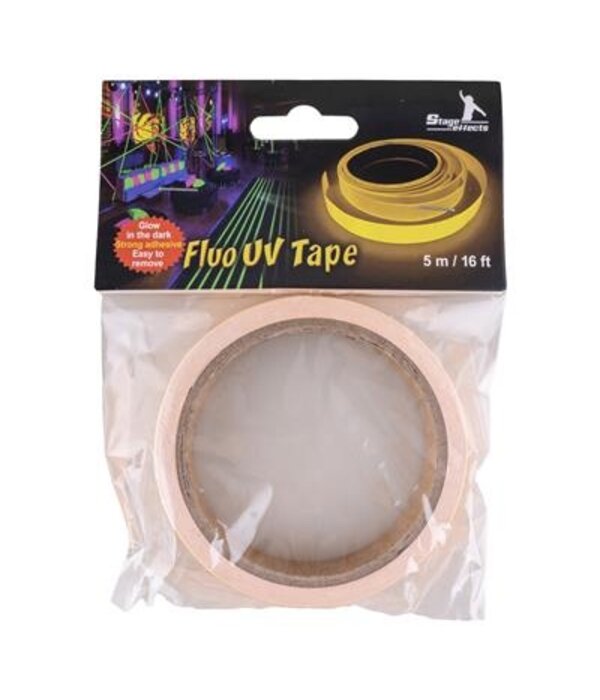 Glow In The Dark UV Tape Geel (5m)