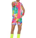 Aerobic Party Outfit Tie Dye Neon Heren