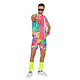 Aerobic Party Outfit Tie Dye Neon Heren