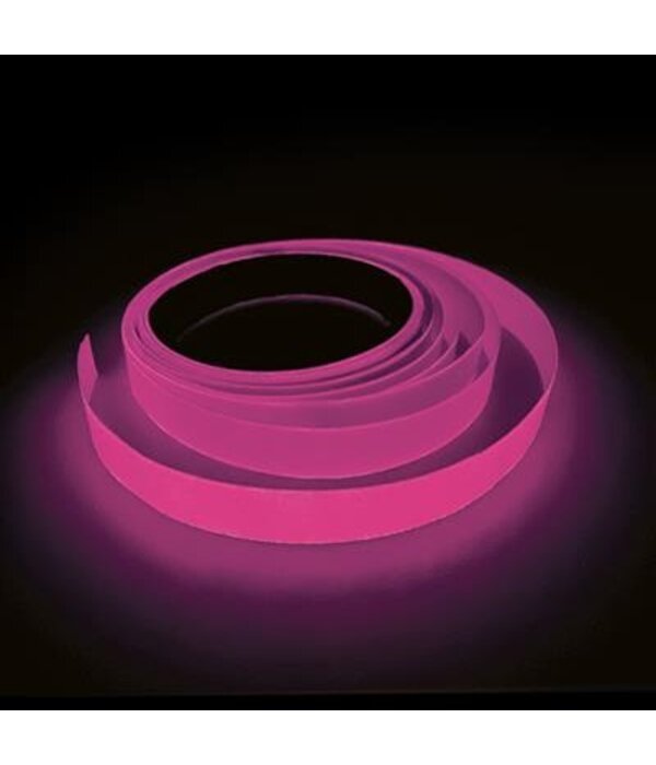 Glow In The Dark UV Tape Roze (5m)